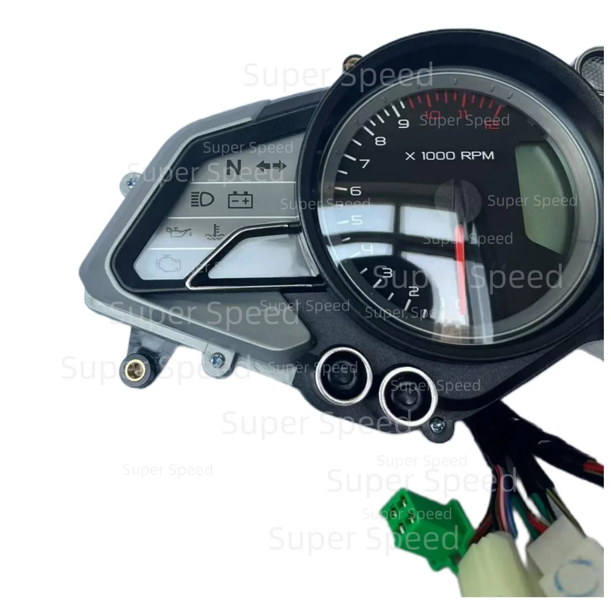 Medidor digital led velocímetro medidor odômetro da motocicleta para bajaj pulsar 200 rs dt402408