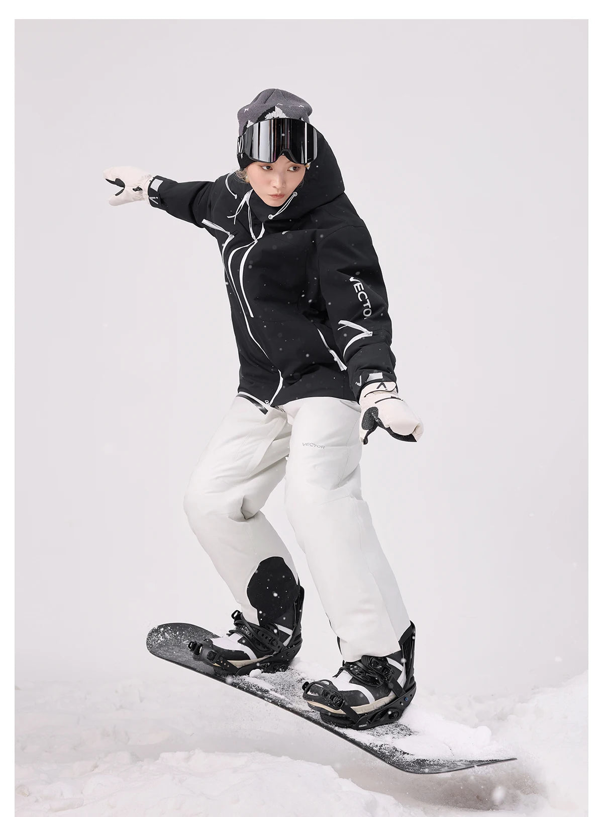 Victor masculino feminino algodão jaqueta de esqui superior impermeável e durável quente snowboard esqui placa dupla única ao ar livre 2025