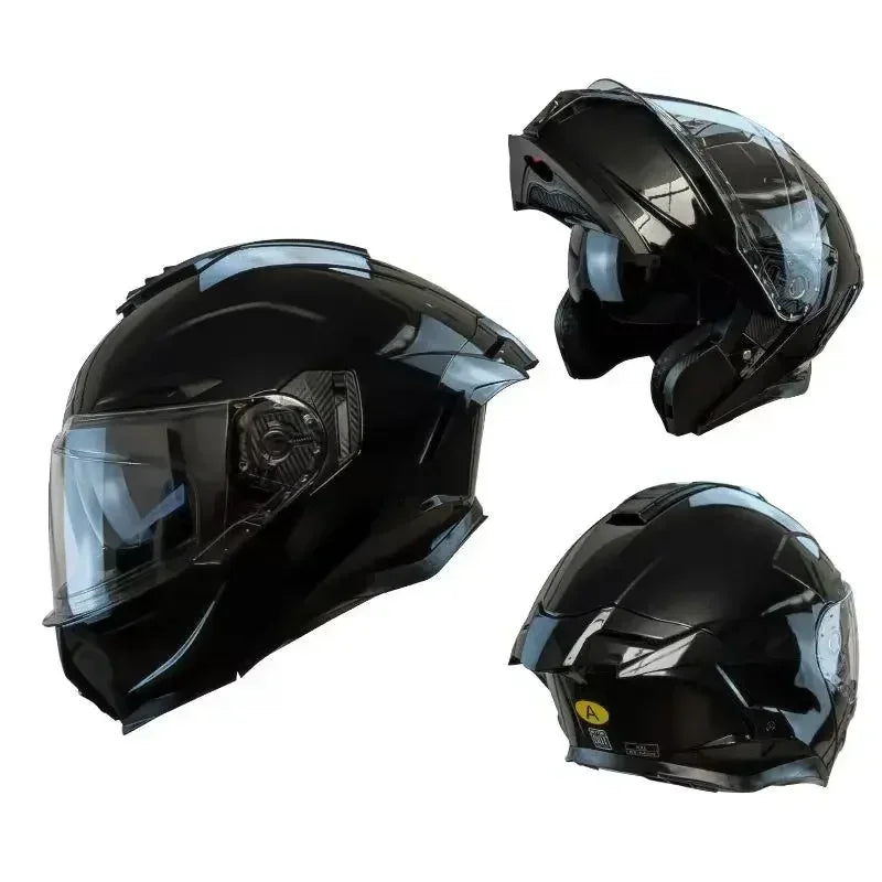 Flip up capacete da motocicleta rosto cheio lente dupla fora de estrada capacete de corrida dos homens cascos para moto capacete de moto dot aprovado