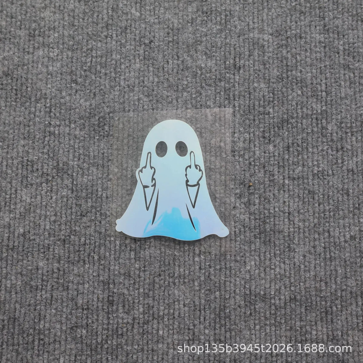 Adesivo Decorativo de Halloween com Fantasma Brilhante, Criativo e Personalizado para Carro e Motocicleta, Padrão Engraçado para Aplicar na Carroceria