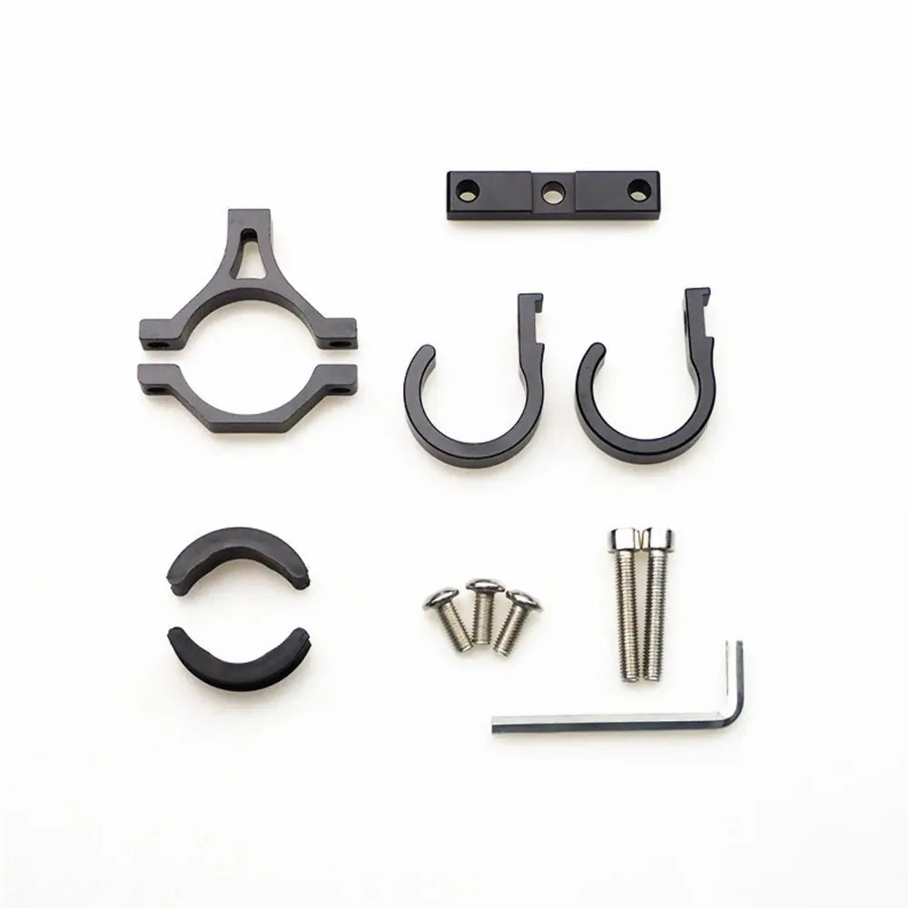 Ganchos para Patinetes Elétricos, Suporte Simples para Bicicletas, Gancho de Armazenamento para Tubos, Fivela de Fixação para E-bikes, Suporte Duplo Portátil de Metal para Capacete