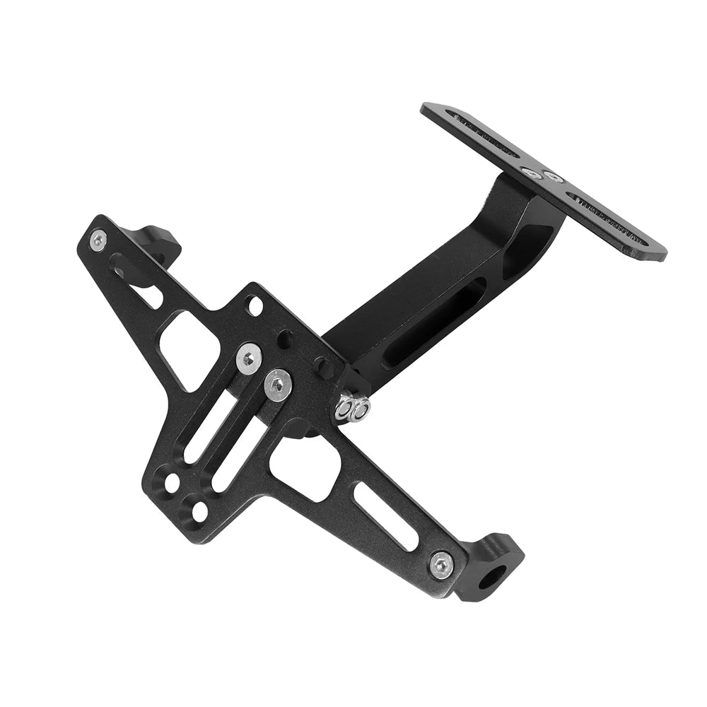 Suporte para placa de matrícula traseira de motocicleta, feito de liga de alumínio, acessório universal para motocicletas, peças para modificação de motocicletas.