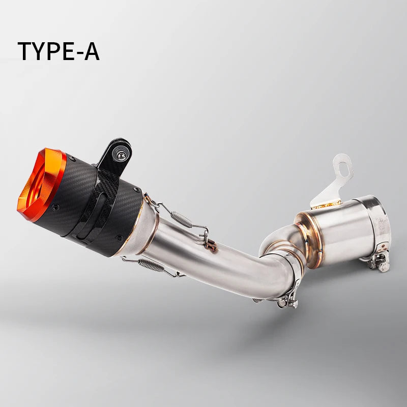 Para duke 125 250 390 aventura rc390 2020 - 2023 sistema de escape da motocicleta modificado silenciador moto 51mm