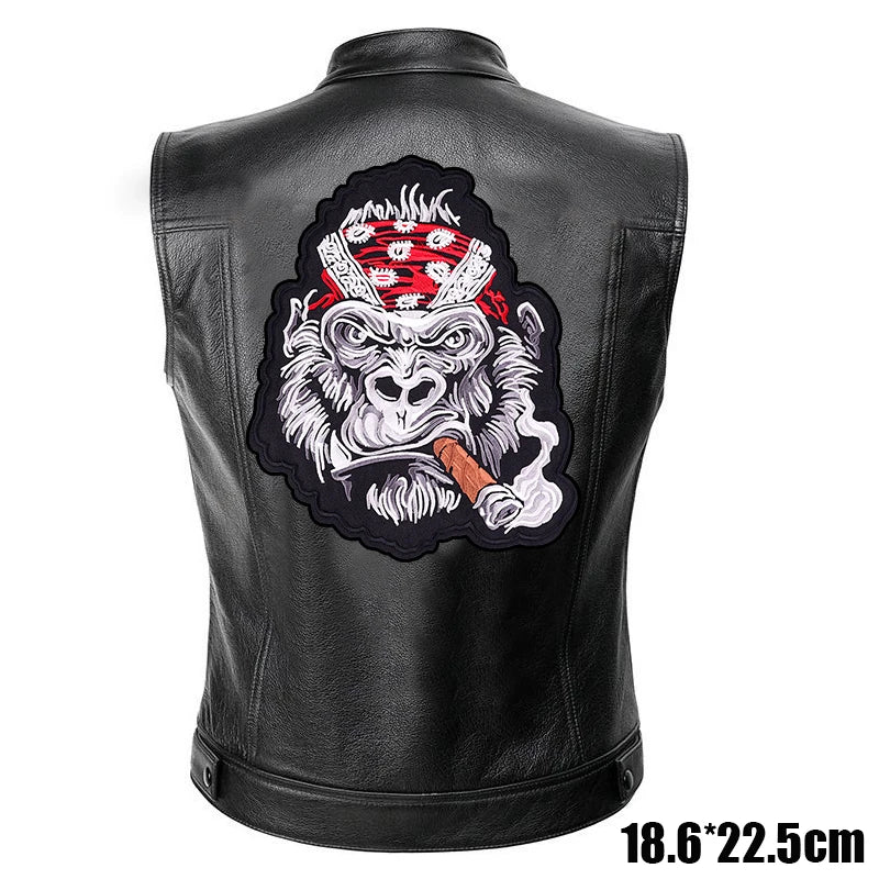 Patches Bordados Grandes para Costurar ou Termocolantes em Couro, Jeans, Roupas, DIY, Motocicleta, Biker, Punk