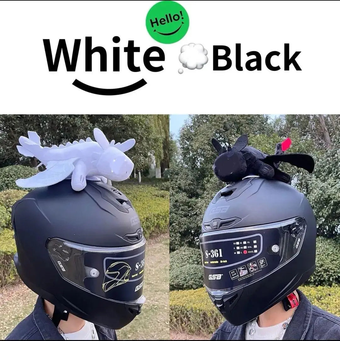 Como Treinar Seu Dragão: Decoração de Capacete de Carro/Moto Desdentado, Boneco Dragão Preto Pequeno, Presente de Aniversário de Animação