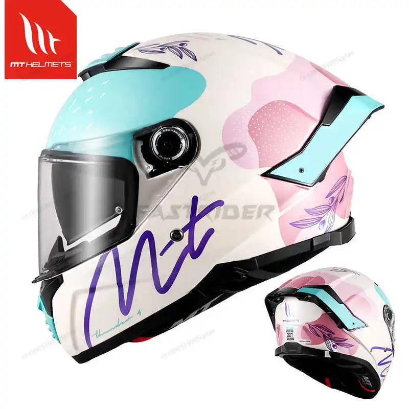 Capacete de Motocicleta MT Thunder 4 SV Original Espanhol, Capacete Integral com Lente Dupla, Certificação ECE DOT, Capacetes para Moto