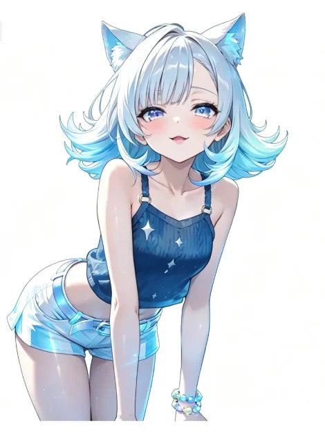 1 Adesivo de Vinil com Orelhas de Gato para Meninas Anime, Adesivo Impermeável e Resistente ao Sol para Carro, Moto, Garrafa de Água, Laptop, Presente para Otakus