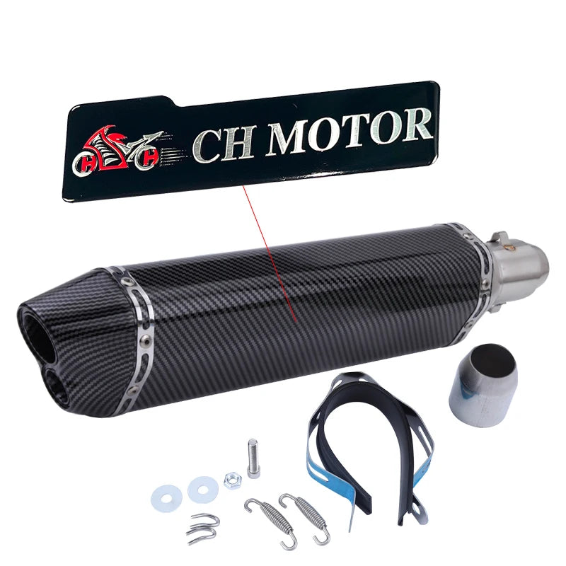 Escorregar em 38-51mm universal escape da motocicleta para motos de alta qualidade para atv bicicleta de rua peças de reposição da motocicleta