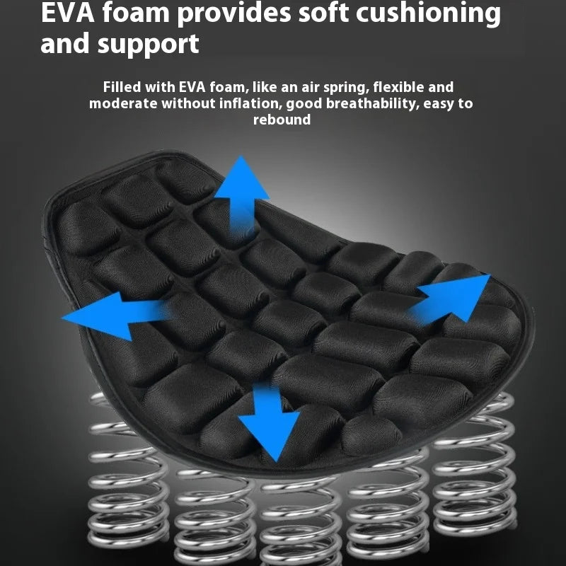 Almofada de assento da motocicleta 3d conforto gel almofada assento respirável universal absorção de choque capa de assento para montanha avançada