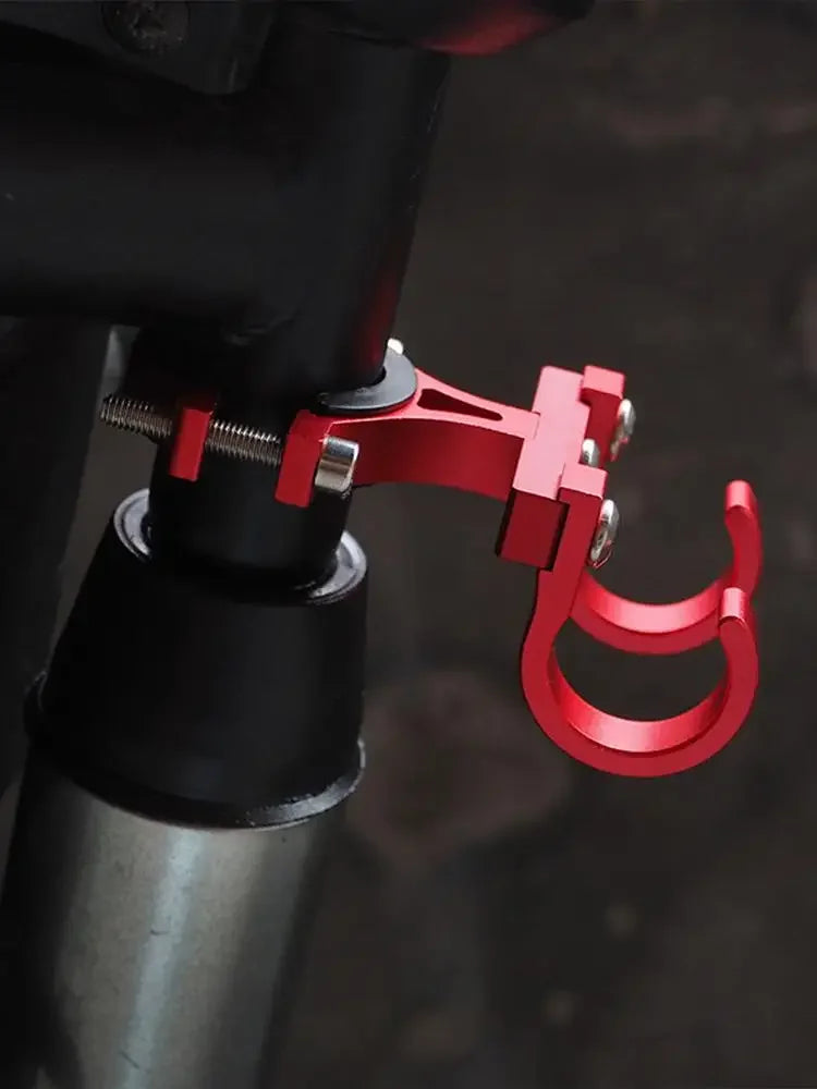 Ganchos para Patinetes Elétricos, Suporte Simples para Bicicletas, Gancho de Armazenamento para Tubos, Fivela de Fixação para E-bikes, Suporte Duplo Portátil de Metal para Capacete