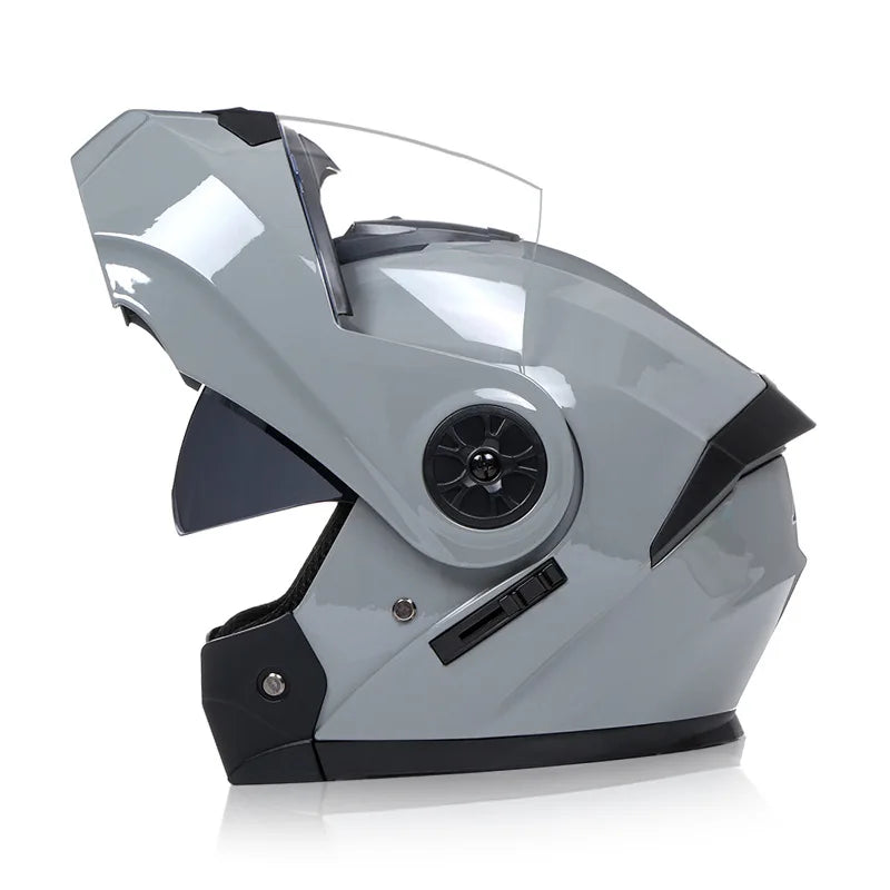 Bld modular lente dupla capacete da motocicleta segurança downhill flip up capacetes profissional motocross corrida rosto cheio casco moto
