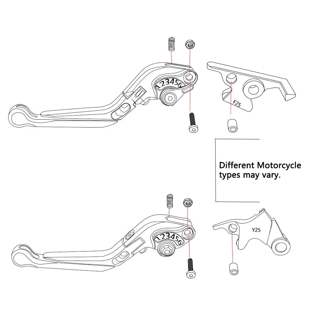 Acessórios para motocicletas, alavancas de freio e embreagem dobráveis e extensíveis ajustáveis, alça para bajaj pulsar 200 ns/as/rs/dominar 400 200ns