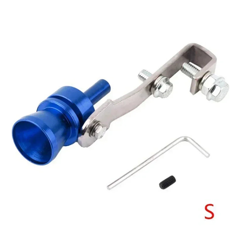 Apito de escape turbo universal, 5 cores, simulador de som de escape modificado, tubo de escape de motocicleta, peças de gerador de som