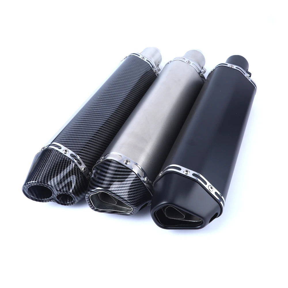 Escorregar em 38-51mm universal escape da motocicleta para motos de alta qualidade para atv bicicleta de rua peças de reposição da motocicleta