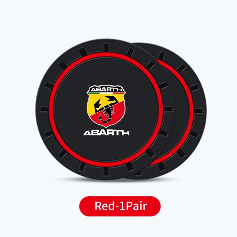 Base de Silicone Antiderrapante para Copos e Bebidas, Acessório Silencioso para Fiat Abarth Grande Punto Tipo Stilo Ducato Palio 500x Brav