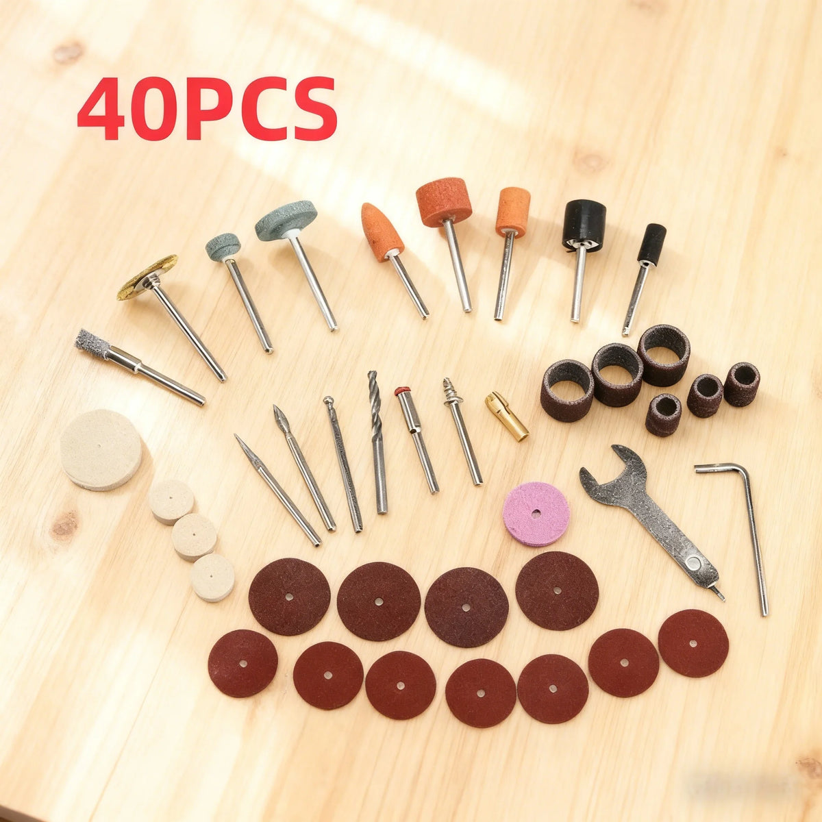 40 pçs mini broca elétrica multi ferramenta rotativa acessórios kits de polimento moagem cabeça moedor para lixar moagem polimento