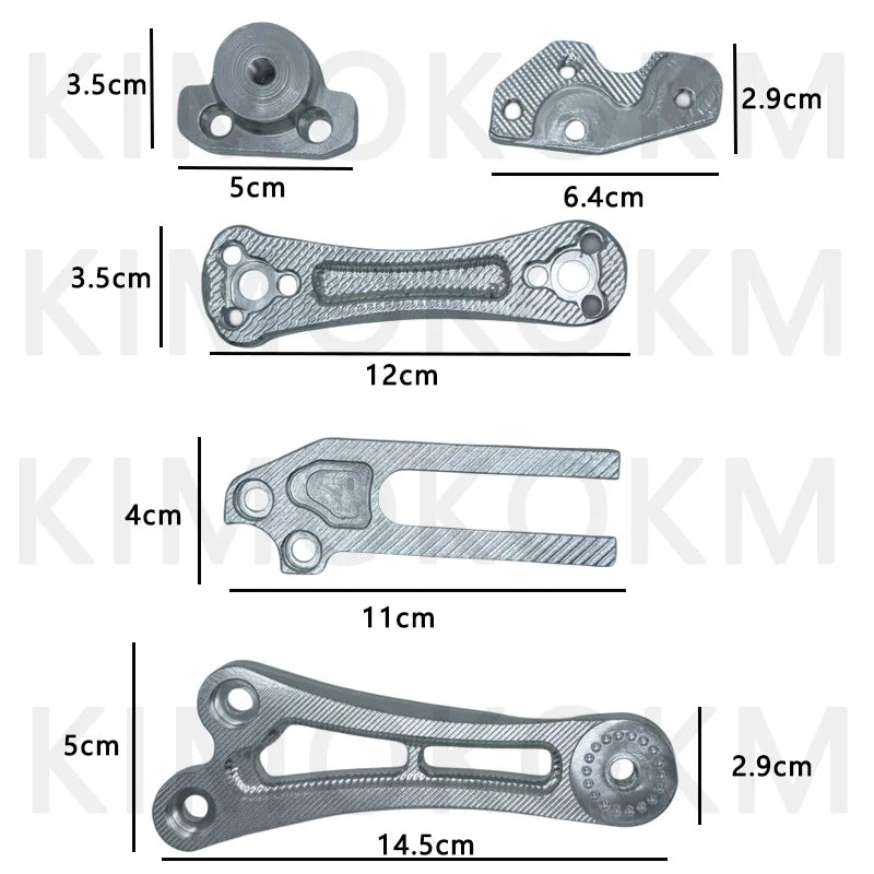 Motocicleta e bicicleta ajustável imitação de fibra carbono liga alumínio roda traseira fender paralama extensor universal acessórios