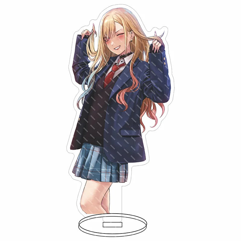 16CM Anime My Dress-Up Darling Marin Kitagawa Sajuna Inui Sajuna Inui Wakana Gojo Figura de Acrílico com Suporte, Ornamentos Cos, Presentes