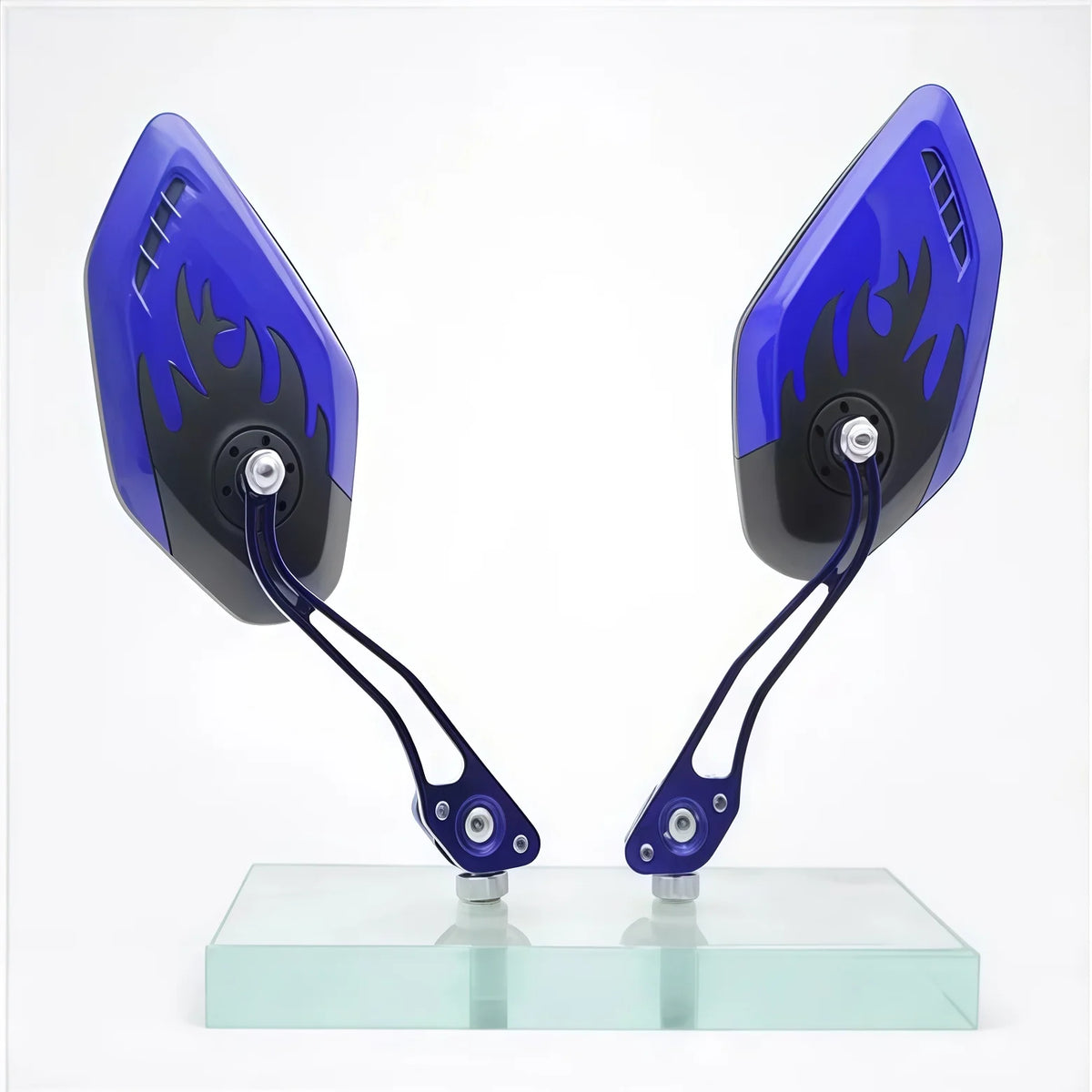 2 Peças de Espelhos Retrovisores Universais para Motocicletas 8mm 10mm para Honda, Suzuki, Yamaha, Acessórios de Modificação para Veículos Elétricos e Scooters