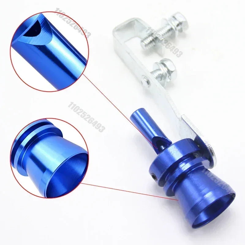 Apito de escape turbo universal, 5 cores, simulador de som de escape modificado, tubo de escape de motocicleta, peças de gerador de som