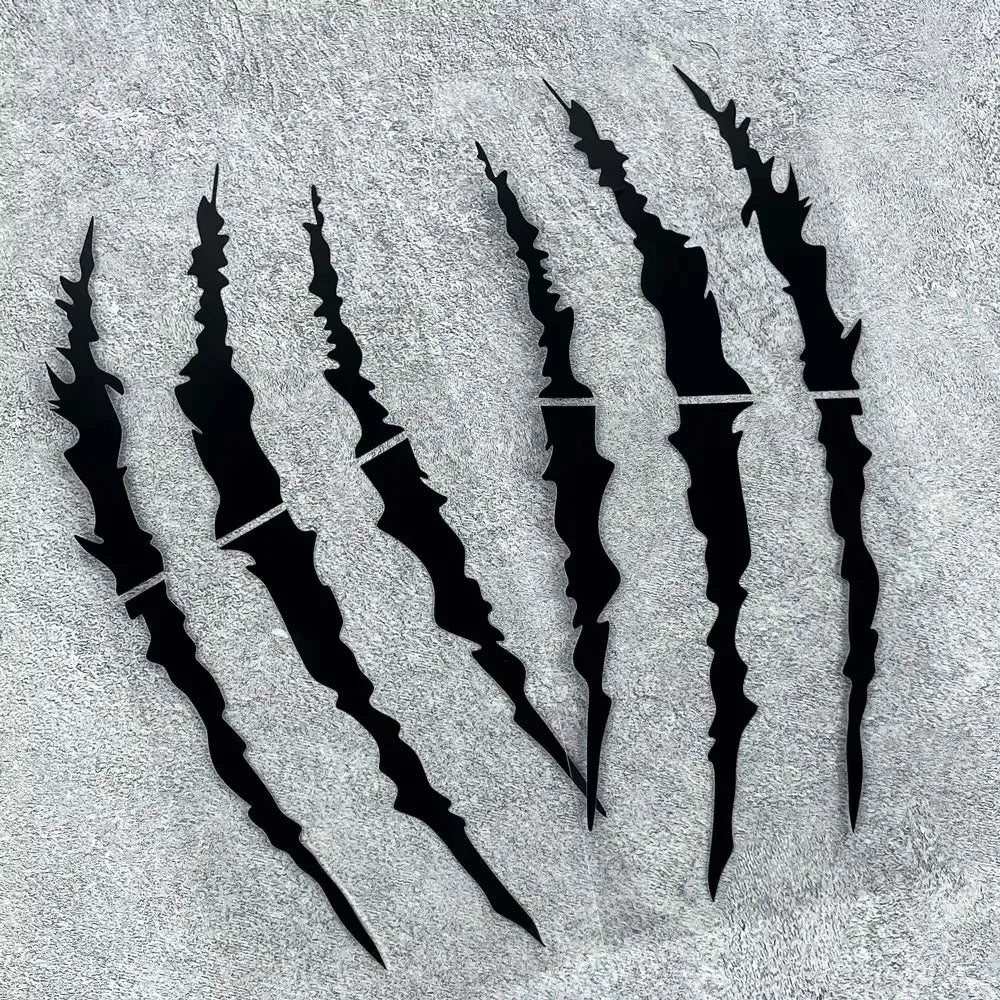 Monster garra zero adesivos de motocicleta para farol carenagem tanque combustível à prova dwaterproof água moto capacete scooter decalques vinil universal