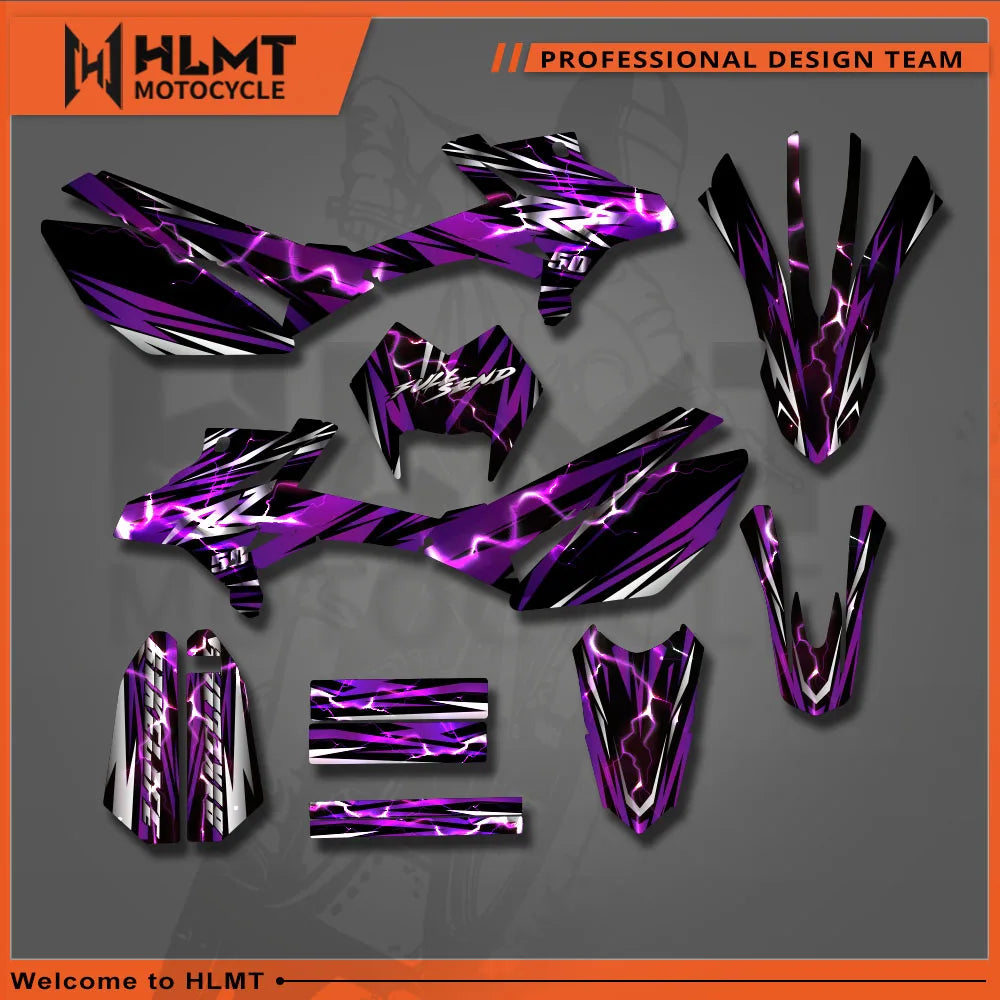 Kits de adesivos gráficos para motocicletas, decoração personalizada com número e nome para BETA RR 50 2011 2012 2013 2014 2015-2020