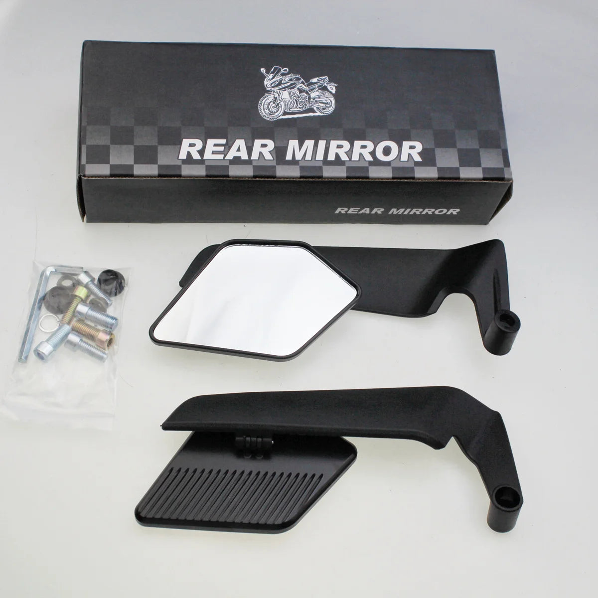 Espelhos Retrovisores Ajustáveis para Motocicletas Honda NMAX PCX AERO YAMAHA XMAX DUKE 990, Kits de Espelhos Laterais Stealth Winglets