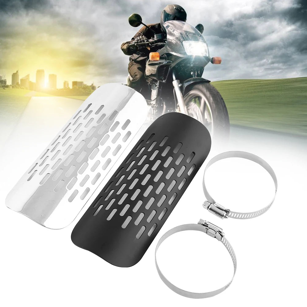 Silenciador de calor de escape da motocicleta silenciador de escape tubo capa de calor silenciador capa de calor