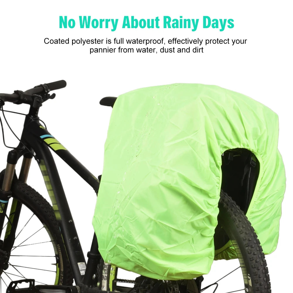 Multifunções Mountain Bike alforjes, Pannier bicicleta, Traseiro Saco Tronco, Capa de Chuva Impermeável, Estrada MTB, 3in 1