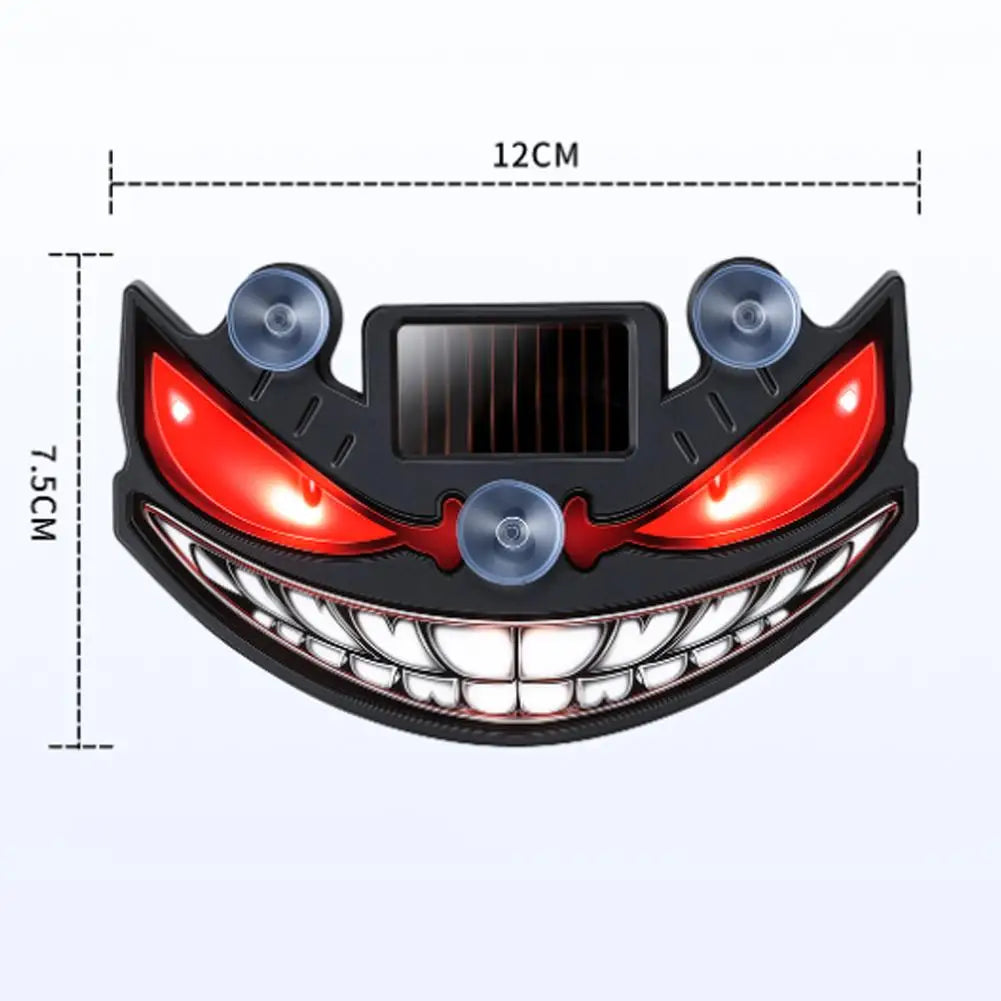 Luz de Advertência LED para Carro, Luz Solar de Olho de Demônio, Luz de Advertência Dinâmica com Efeito de Flash, Luzes de Sinalização de Segurança Universal para Veículos