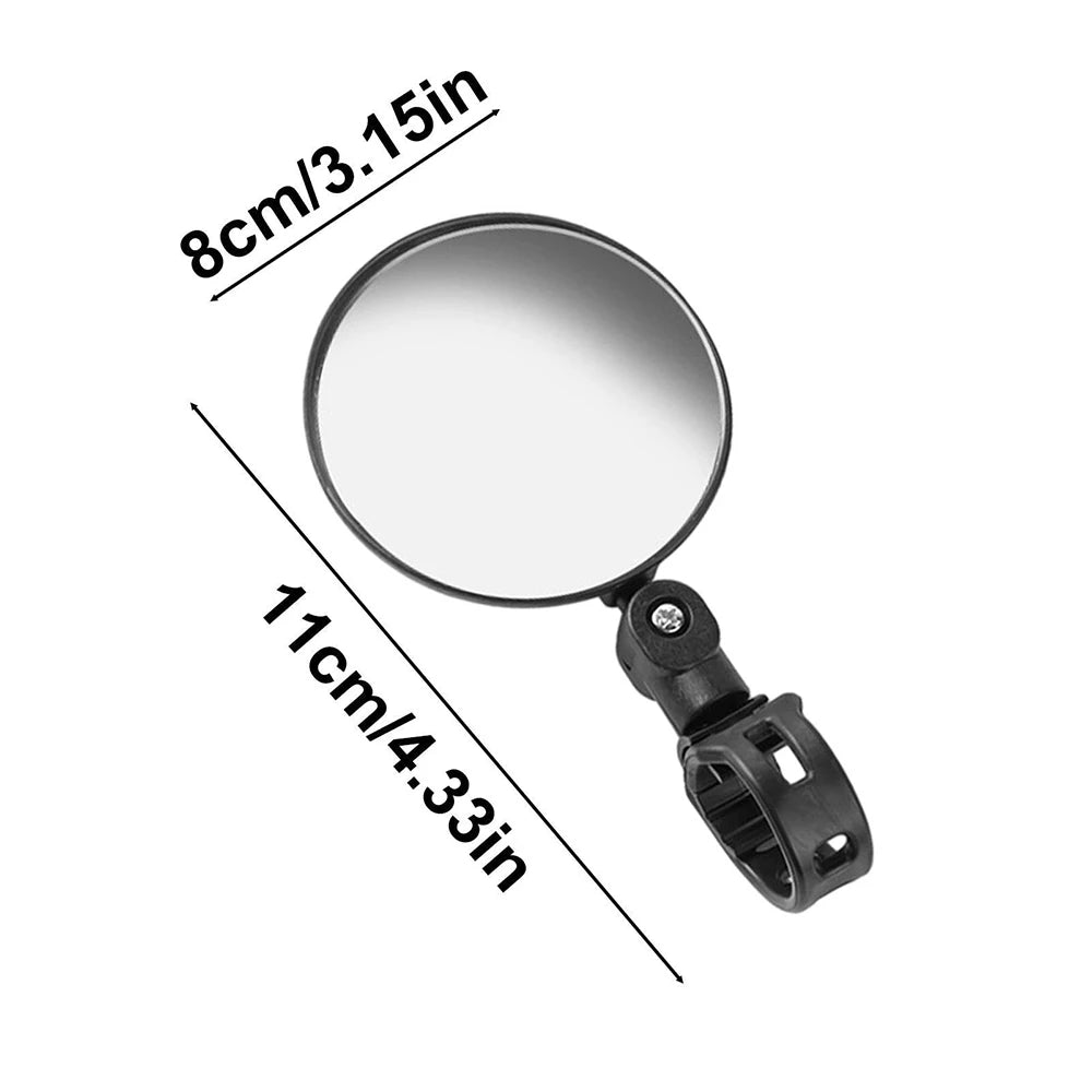 Bicicleta Retrovisor DOMEN 360 ° Girar espelho grande angular ajustável, guidão de bicicleta de estrada, espelhos retrovisores, acessórios de bicicleta