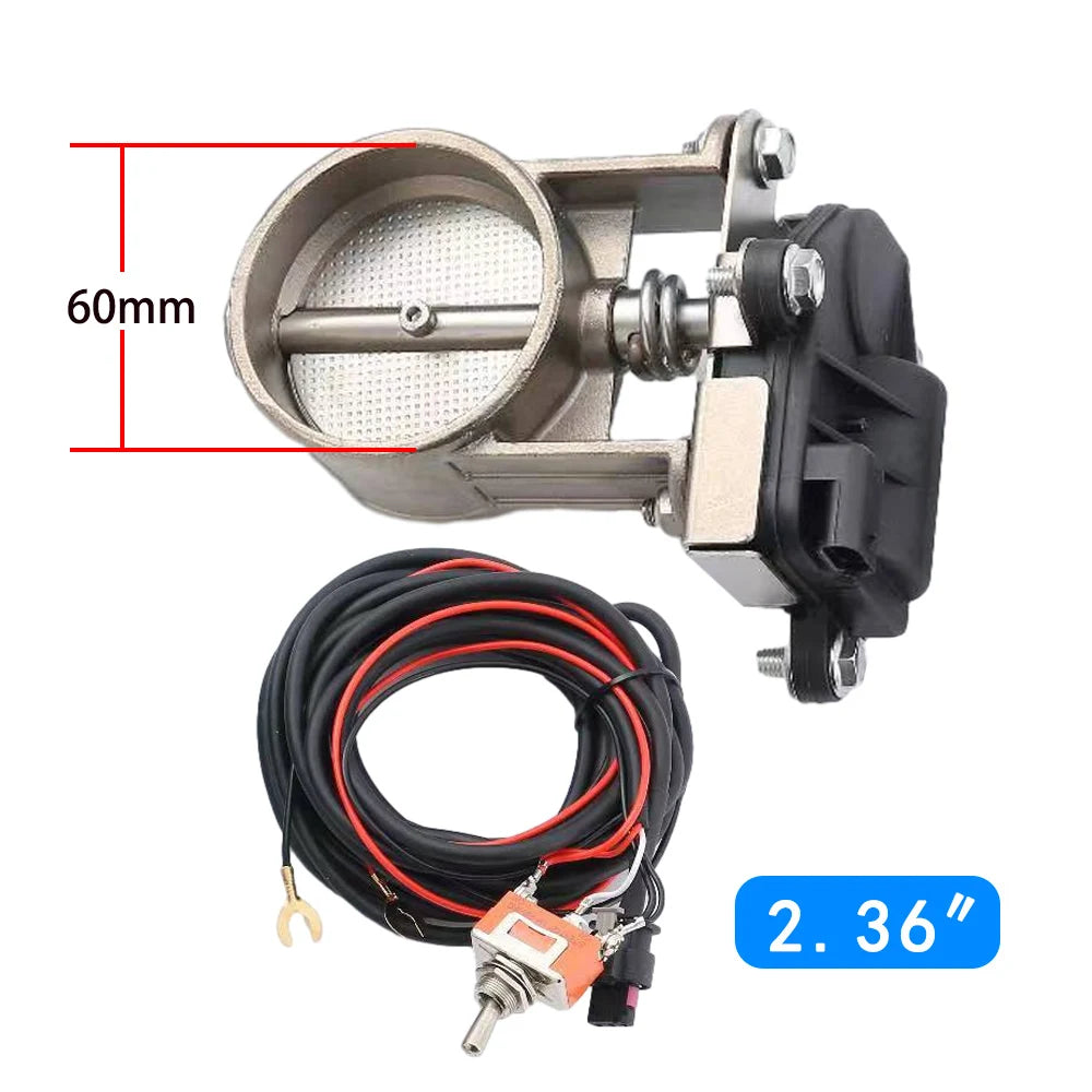 Válvula de controle de exaustão elétrica, baixa pressão, Catback Downpipe, 2 ", 2.25", 2.5 ", 2.75", 3"