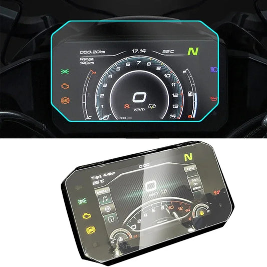 Para cfmoto 450sr motocicleta velocímetro scratch cluster proteção de tela filme painel protetor de tela