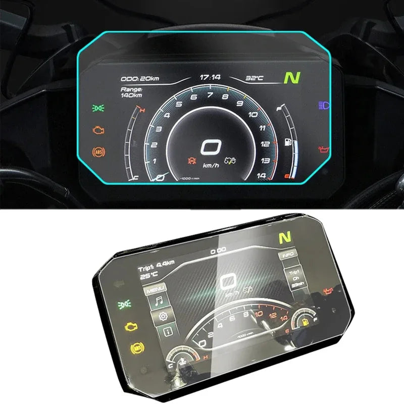 Para cfmoto 450sr motocicleta velocímetro scratch cluster proteção de tela filme painel protetor de tela