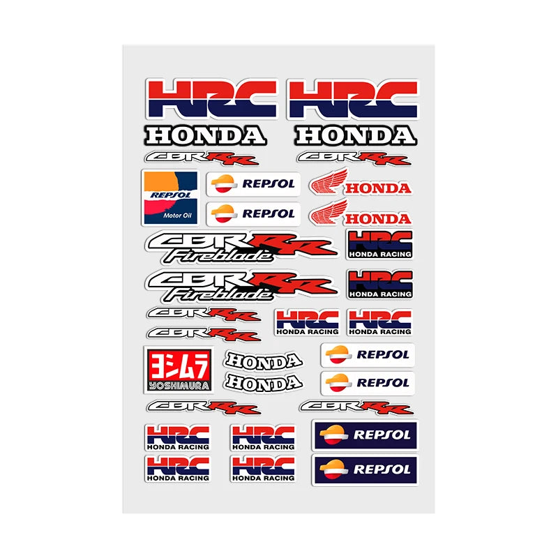 Adesivos para Moto, Carro, Janelas, Capacete, Laptop, Paredes - Decalque de Vinil para Tuning Automotivo