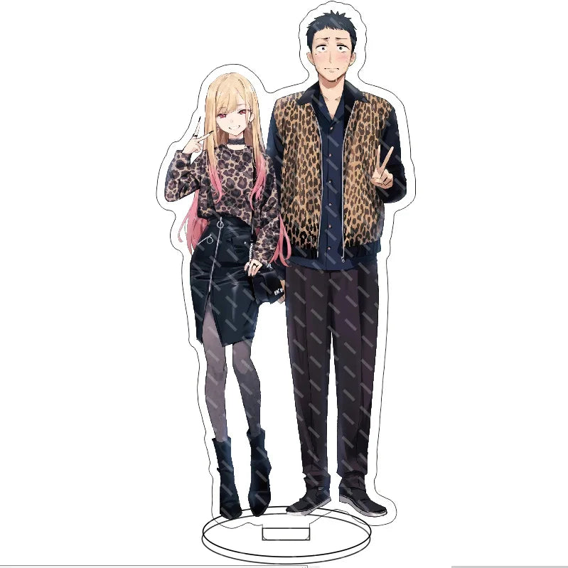 16CM Anime My Dress-Up Darling Marin Kitagawa Sajuna Inui Sajuna Inui Wakana Gojo Figura de Acrílico com Suporte, Ornamentos Cos, Presentes