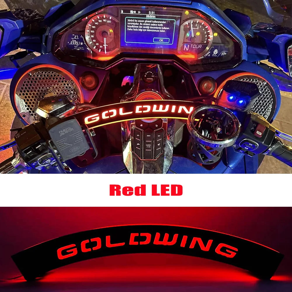 Goldwing 1800 goldwing1800 novos acessórios refletor dianteiro da motocicleta luzes led caixa lateral traseira refletor para honda gl1800 2018-