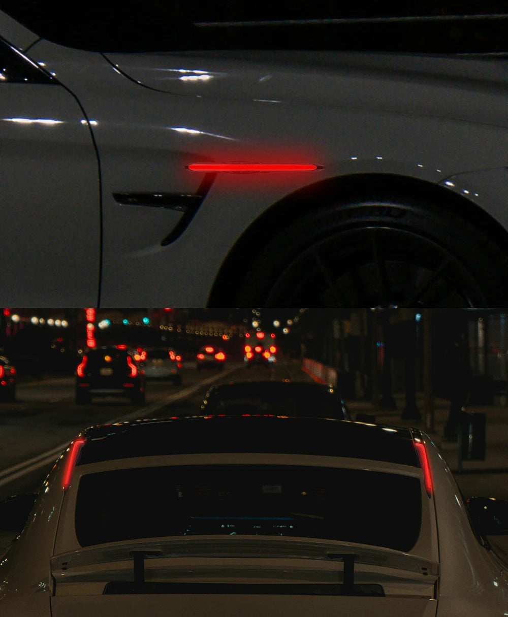 Kit de Luzes LED Aerodinâmicas para Motocicleta, 1 Par de Luzes Decorativas Universais para Motocicleta