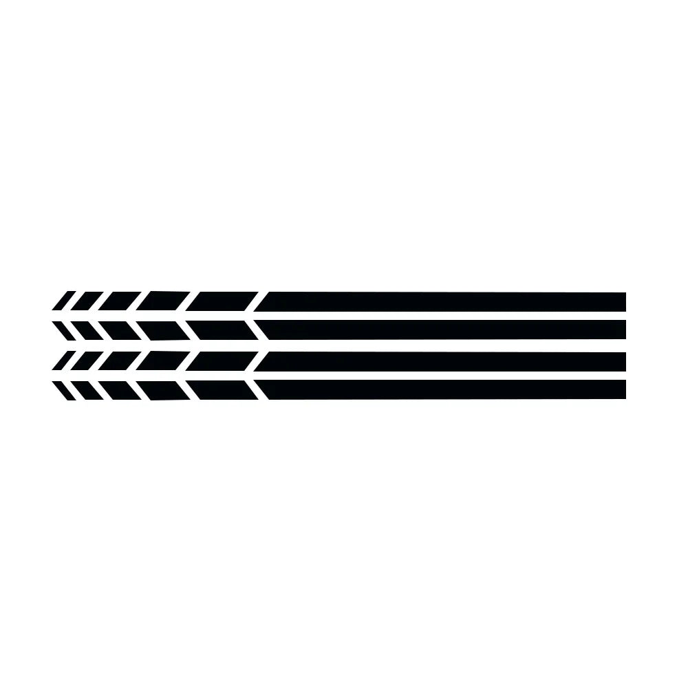 Espelho Retrovisor Side Adesivo, Vinyl Stripe Emblema, Decalque do carro, Acessórios de Decoração do carro, Preto, Branco, Vermelho, Azul, 20x0.7cm, 4pcs por conjunto