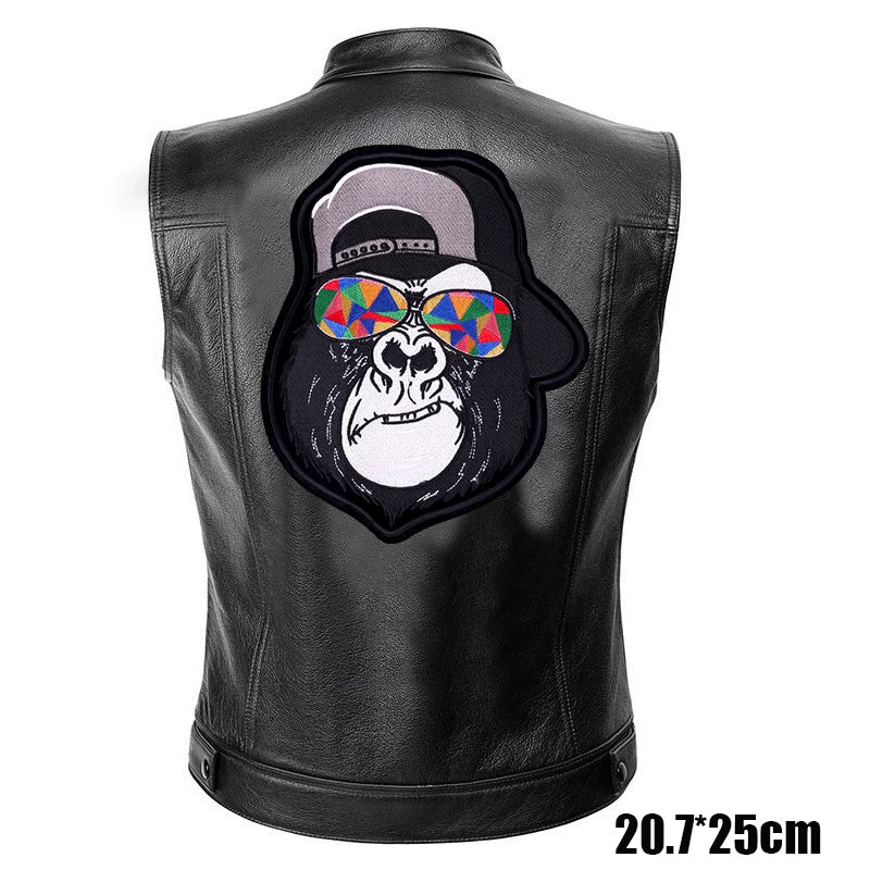 Patches Bordados Grandes para Costurar ou Termocolantes em Couro, Jeans, Roupas, DIY, Motocicleta, Biker, Punk