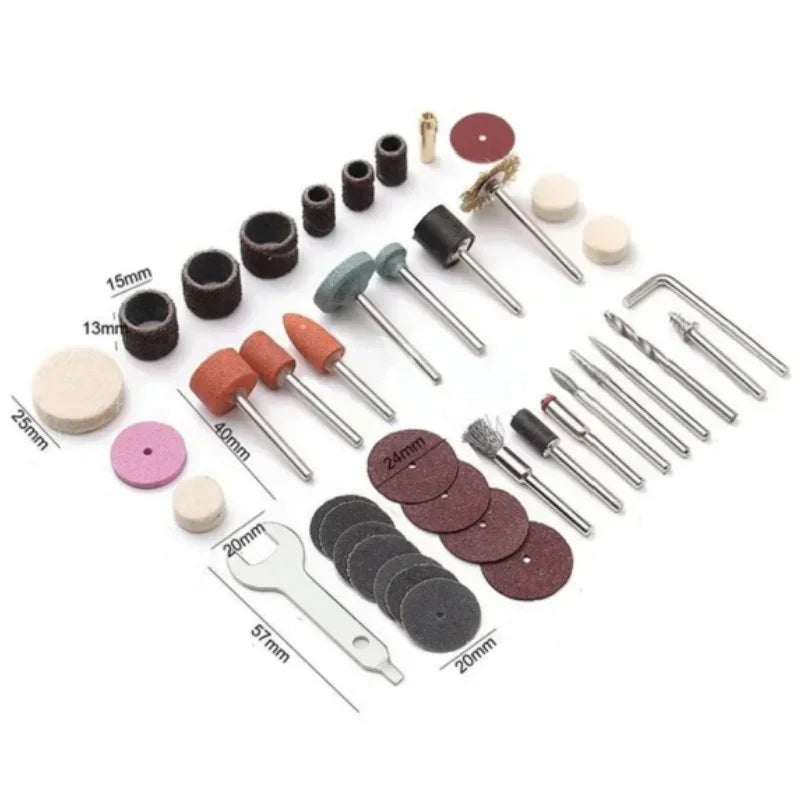 40 pçs mini broca elétrica multi ferramenta rotativa acessórios kits de polimento moagem cabeça moedor para lixar moagem polimento