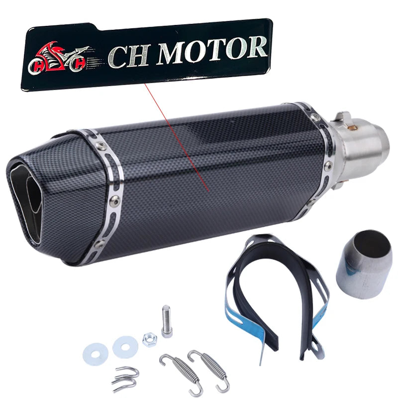 Escorregar em 38-51mm universal escape da motocicleta para motos de alta qualidade para atv bicicleta de rua peças de reposição da motocicleta