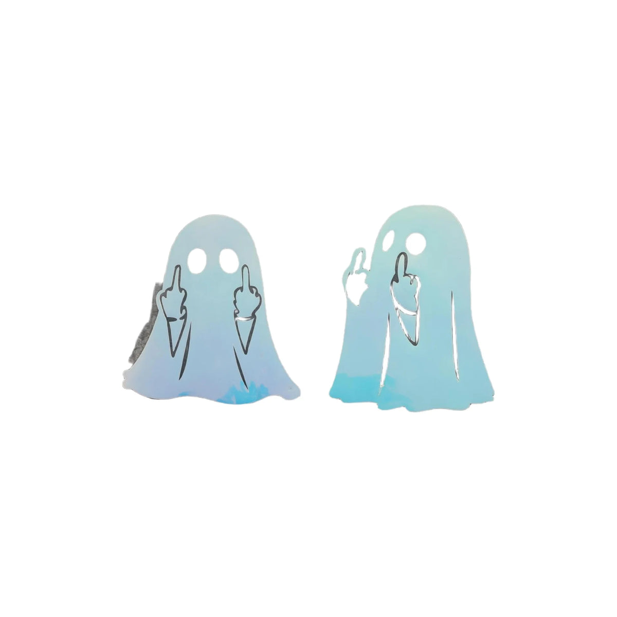 Adesivo Decorativo de Halloween com Fantasma Brilhante, Criativo e Personalizado para Carro e Motocicleta, Padrão Engraçado para Aplicar na Carroceria