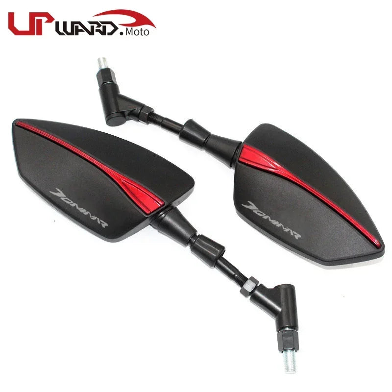 Ofertas imperdíveis para o Bajaj Dominar 400: espelho retrovisor para motocicleta, espelhos laterais em alumínio CNC.