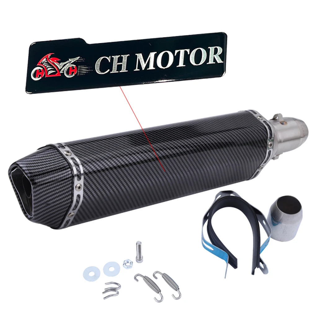 Escorregar em 38-51mm universal escape da motocicleta para motos de alta qualidade para atv bicicleta de rua peças de reposição da motocicleta