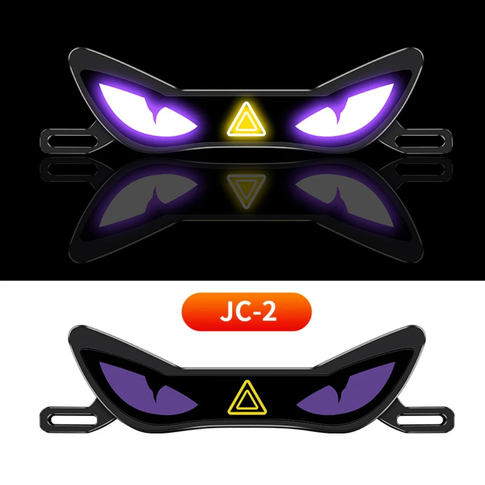 Luz LED Multifuncional à Prova d'Água, Luzes Coloridas, Decoração Modificada para Motocicletas, Luz Traseira Universal para Placa de Motocicleta