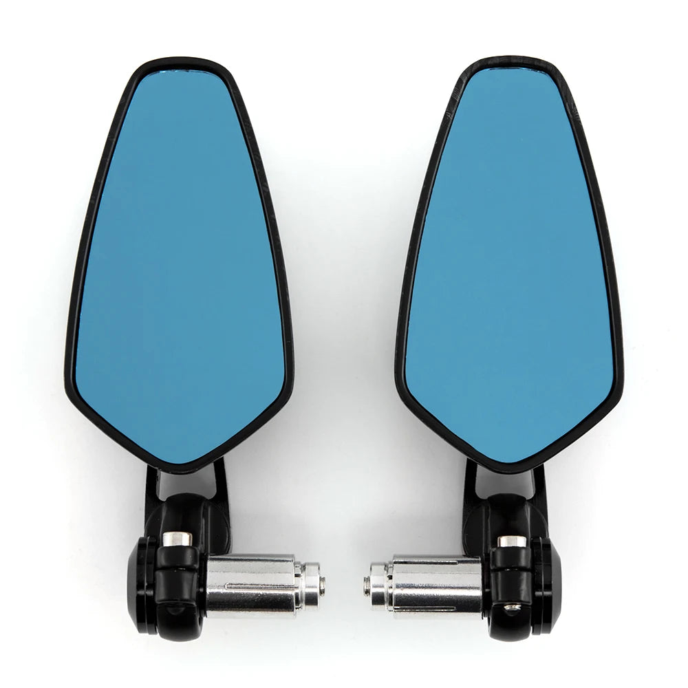 Espelho retrovisor universal para motocicleta, 7/8 ", 22mm, barra de alumínio, espelho retrovisor lateral para guidão de moto