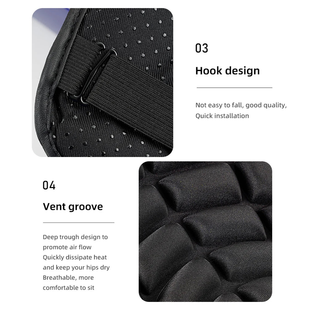 Almofada de assento da motocicleta 3d conforto gel almofada assento respirável universal absorção de choque capa de assento para montanha avançada