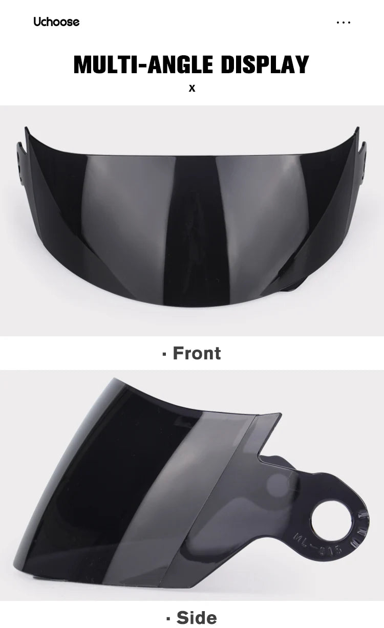 Uchoose unissex capacete da motocicleta certificação dot lente dupla seção transversal capacete de segurança modular flip helm capacete com viseira