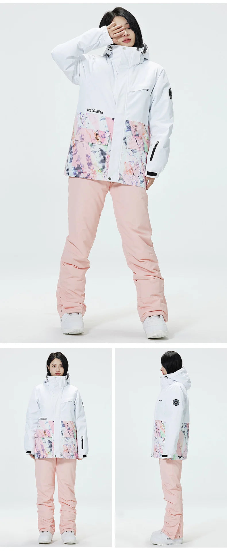 Roupa de neve masculina e feminina, roupas para snowboard, roupas de inverno, esqui, conjuntos de jaqueta e calça de neve, roupas de snowboard, feminino